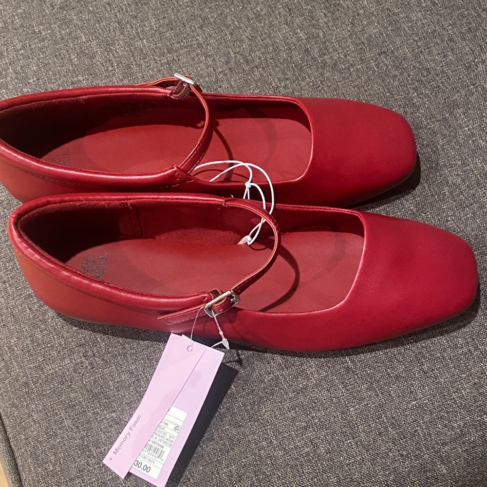 Wild Fable Red Flats with Strap